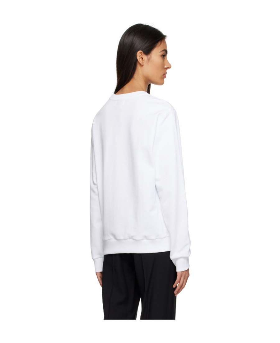 Apc Logo-embroidered Sweatshirt In White