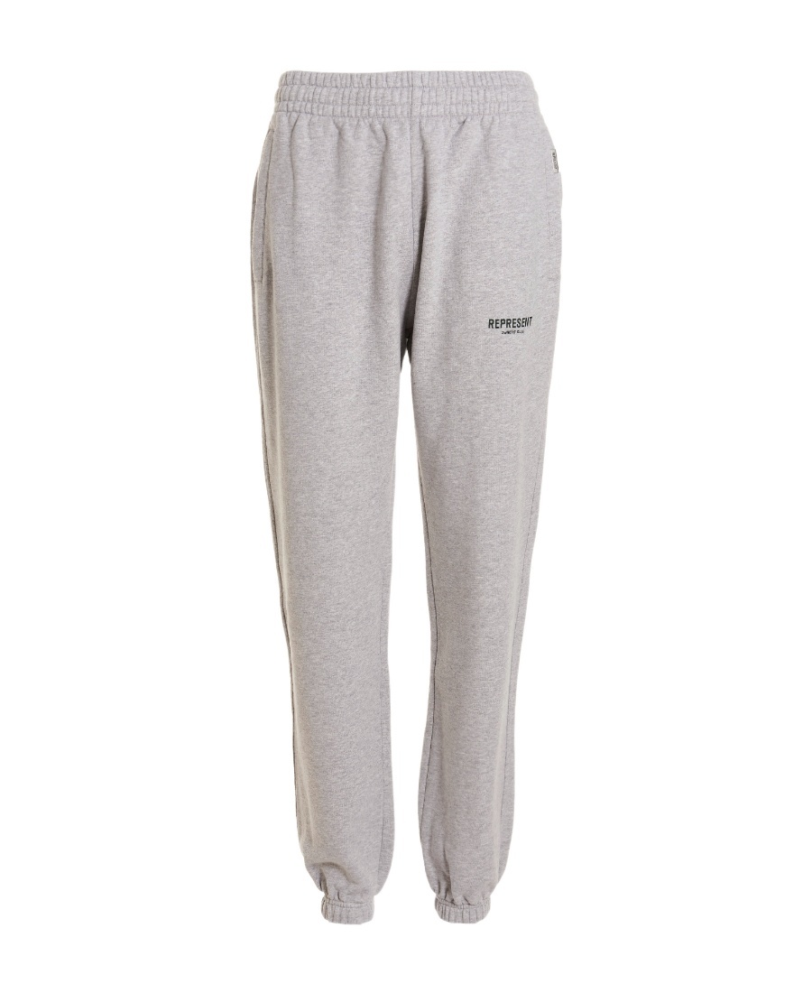 Represent Logo Print Track Pants In Gray