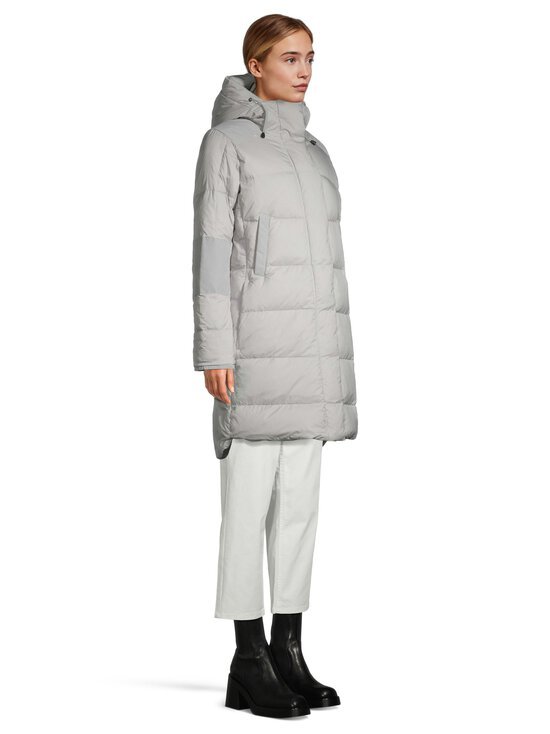 Shop Canada Goose Alliston Hooded Down Jacket In Gray