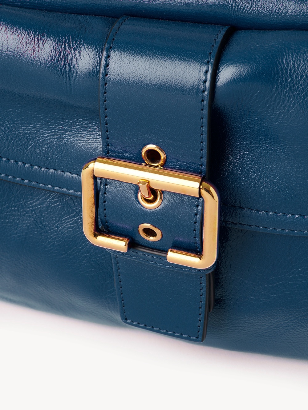 Chloé Womens Chloe Camera Medium Leather Shoulder Bag In Blue