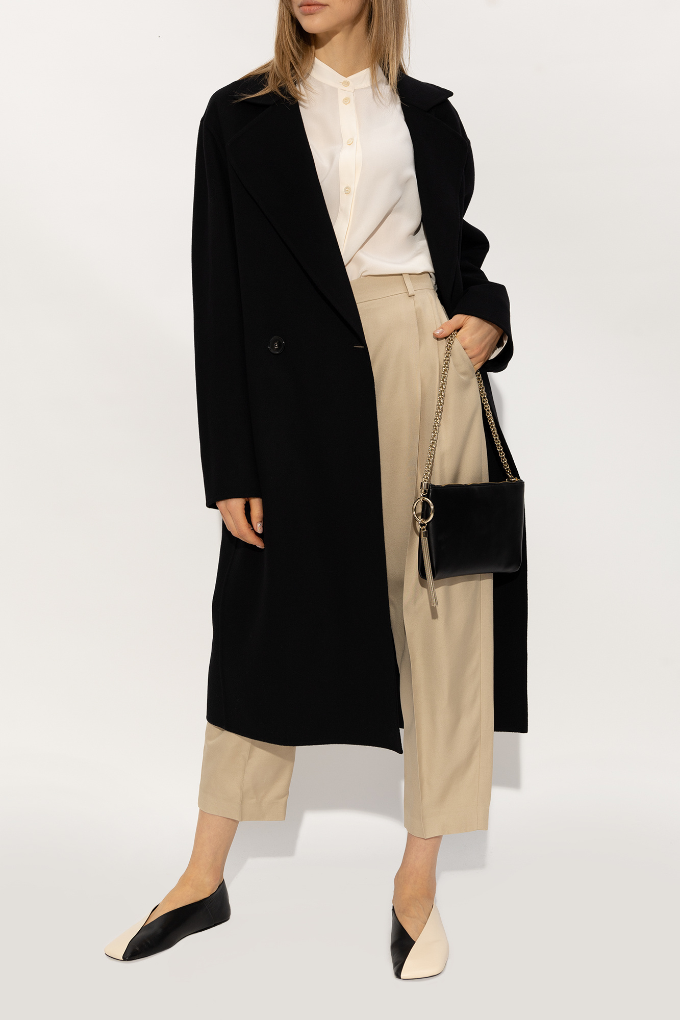 Jil Sander Sandy-colored Leather Ballet Flats In Nude