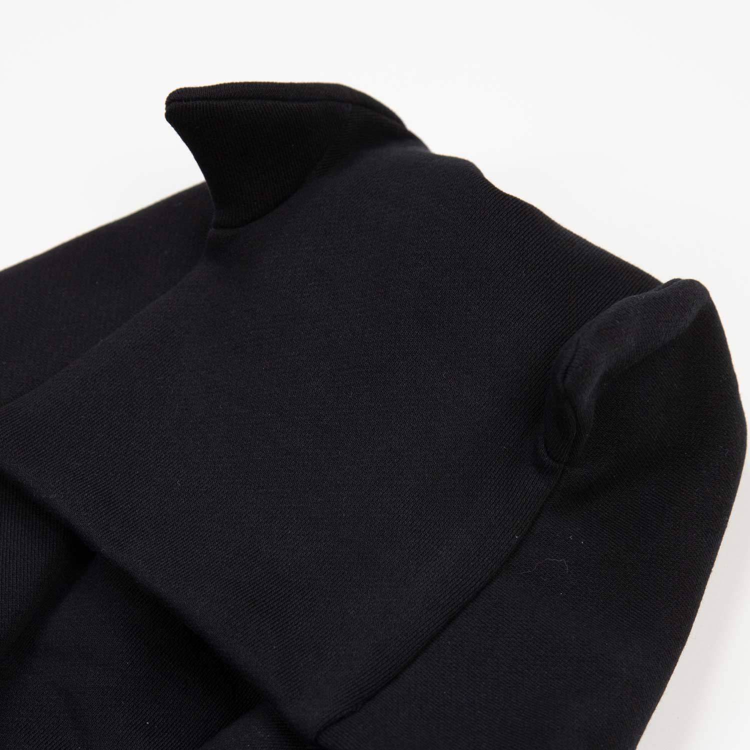 Coperni Printed Long-sleeved Hooded Sweater In Black