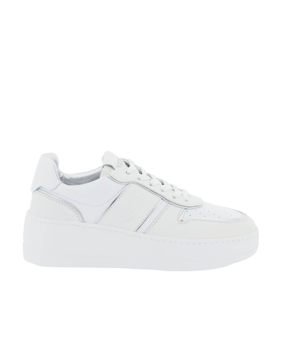 Tod's Women's Leather Platform Sneakers In White