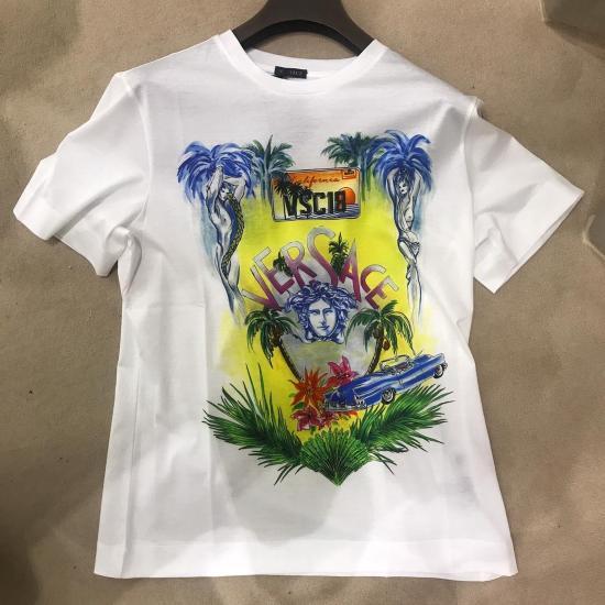 Versace Medusa Printed T-shirt In White