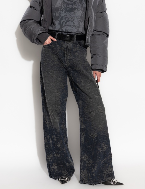 Diesel 1996 D-sire Relaxed Jeans In Gray