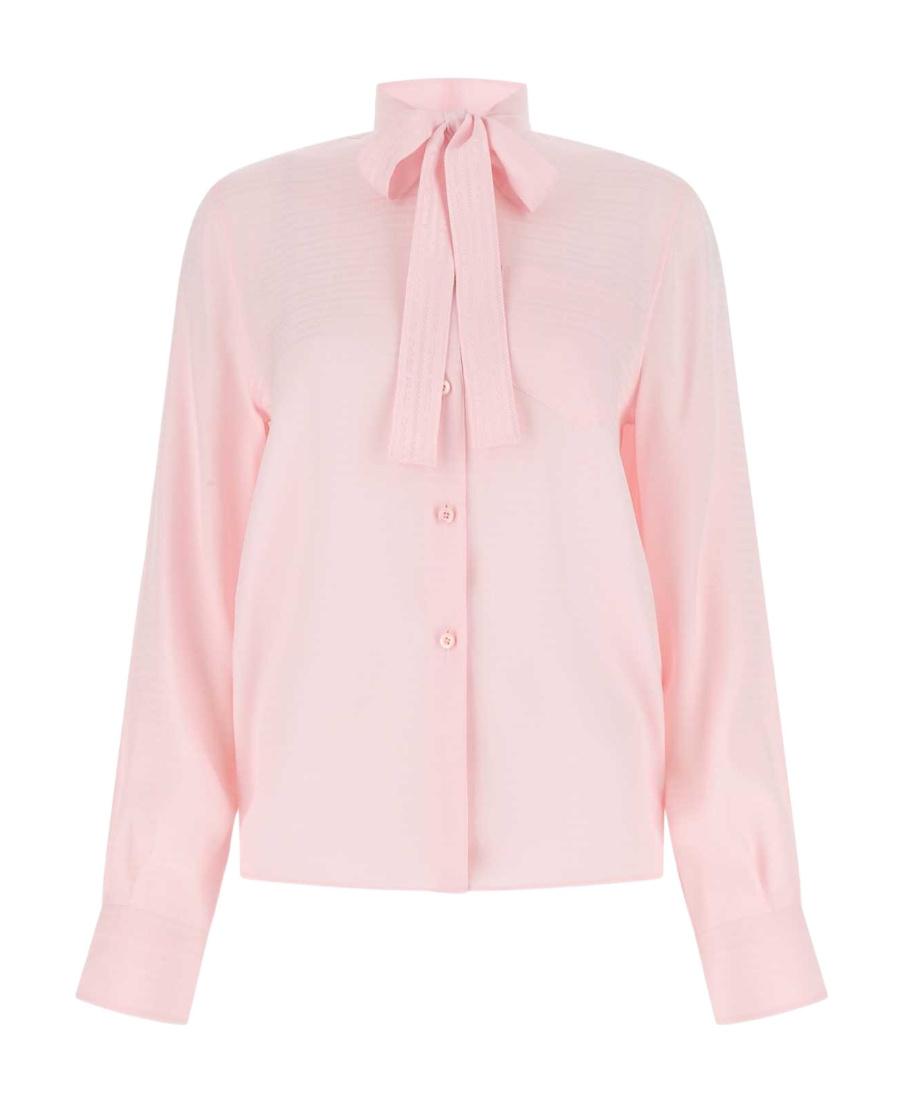 Prada Women's Pastel Crepe Shirt In Pink