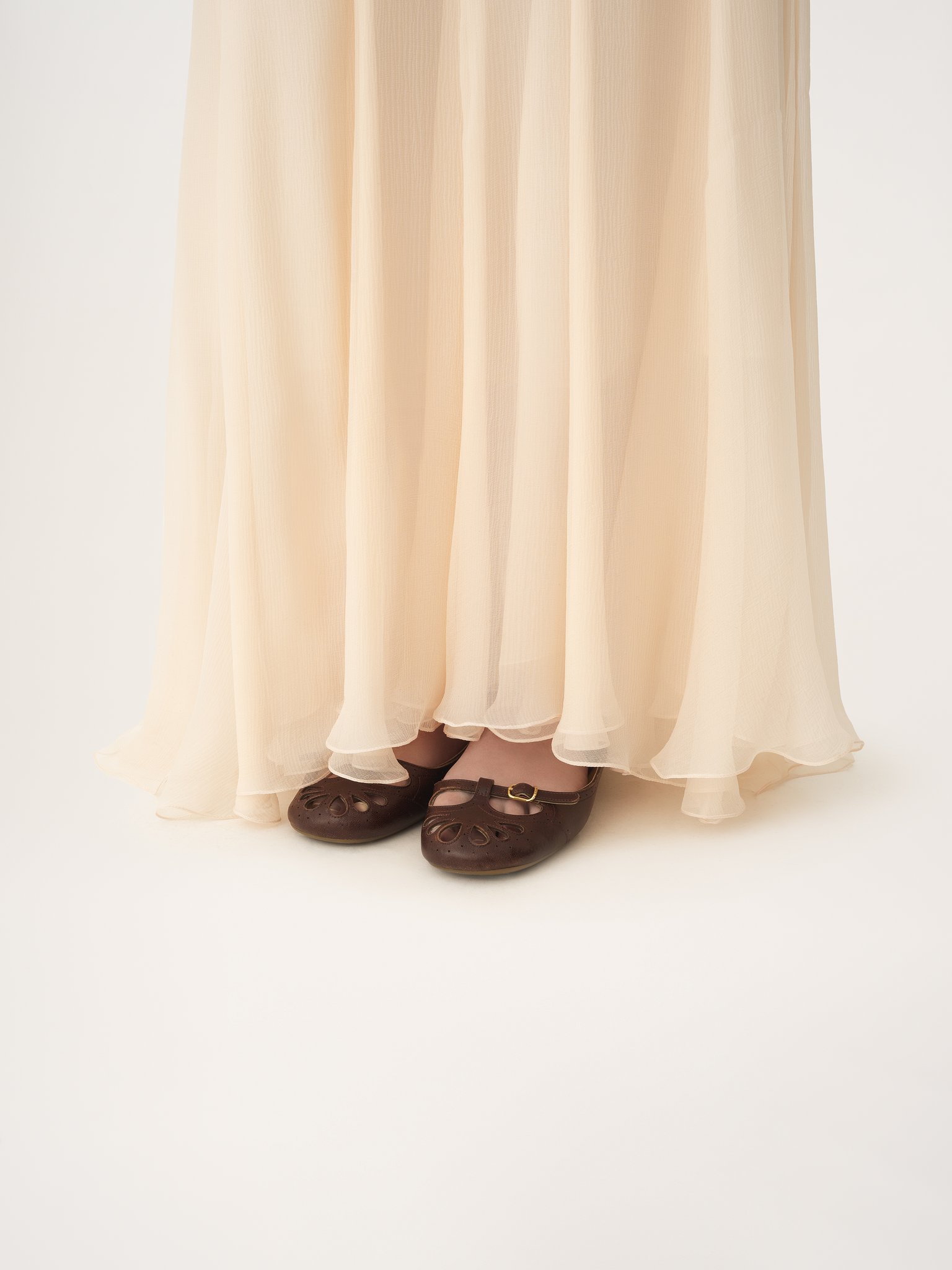 Chloé Fluid Maxi Skirt In Silk Mousseline In Pink