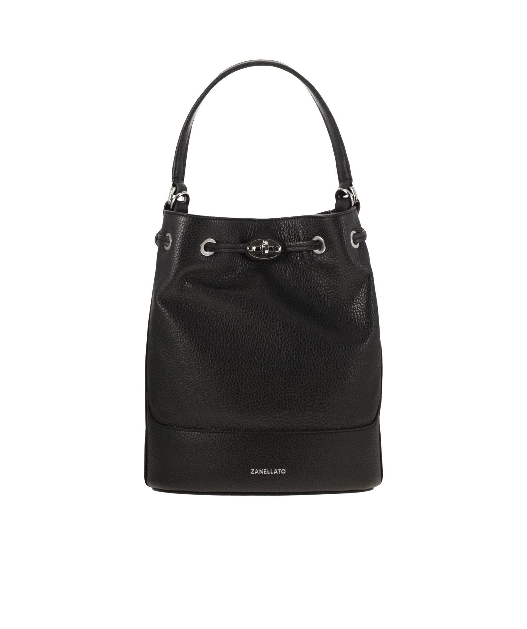 Zanellato Handle Shoulder Bag In Black