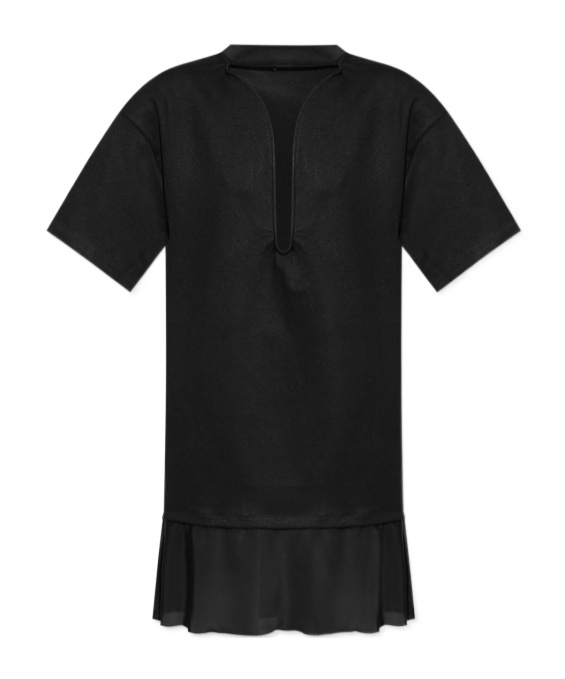 Shop Victoria Beckham Cut-out T-shirt Minidress In Black