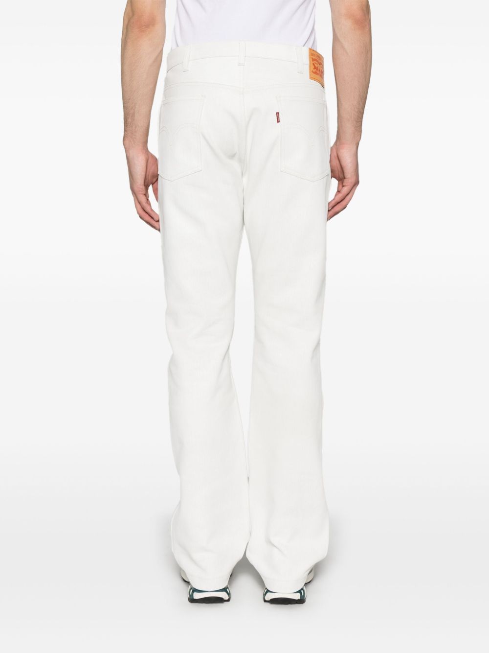 Junya Watanabe Jeans With Logo Application In White