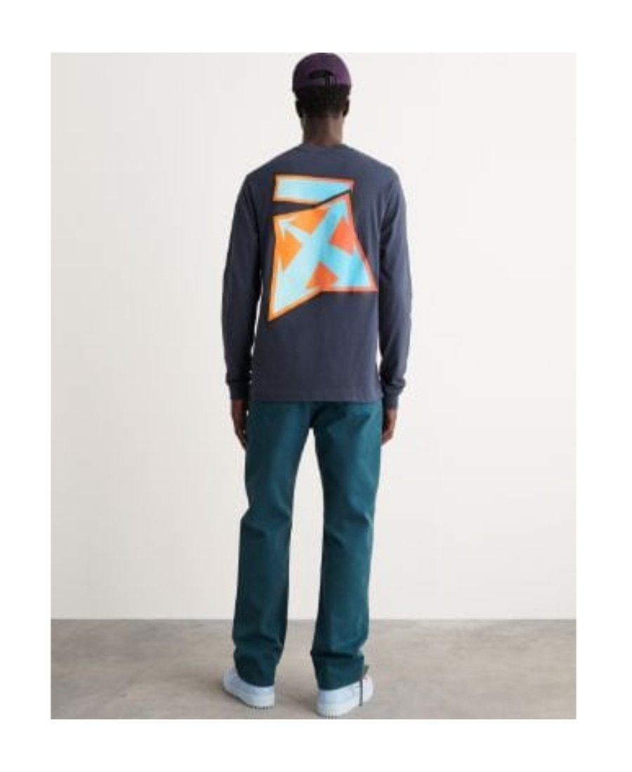 Off-white Logo-print Sweatshirt In Blue
