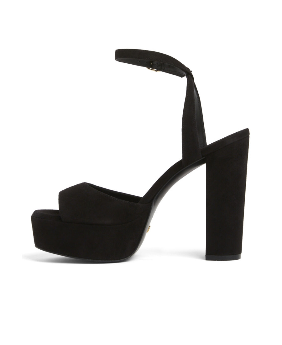 Stuart Weitzman Woman Sandals Black Size 8.5 Soft Leather In Black