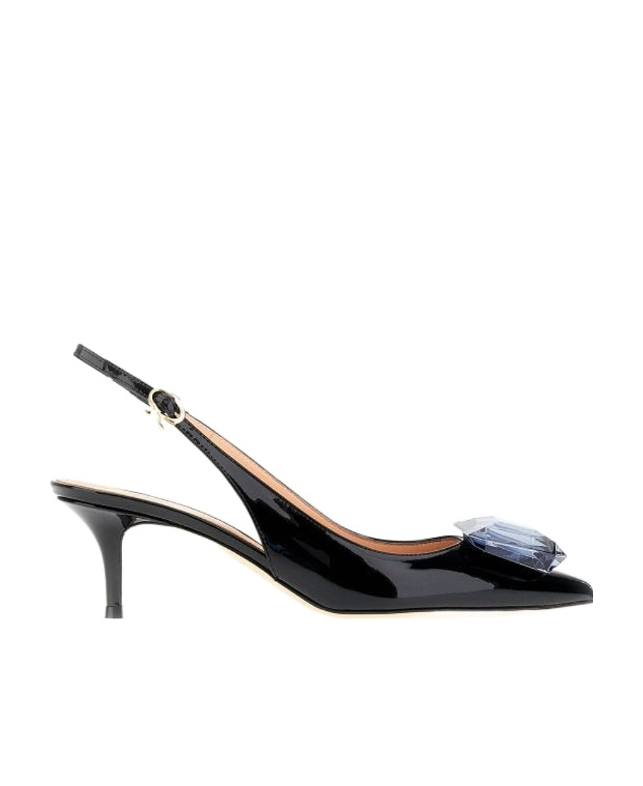 Gianvito Rossi Black Leather Jaipur Pumps In Black