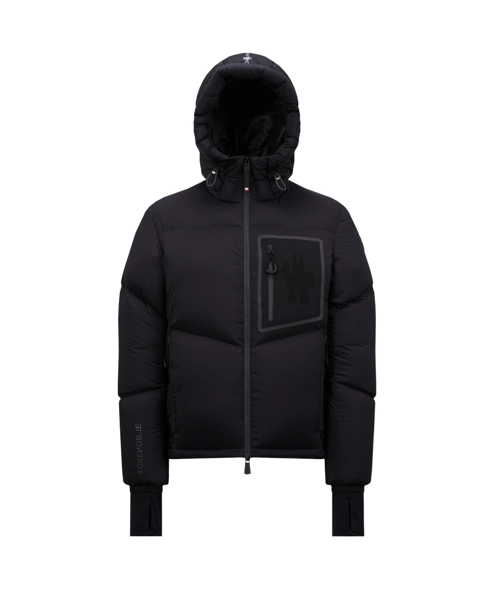 Moncler Bergun Reversible Down Jacket In Black