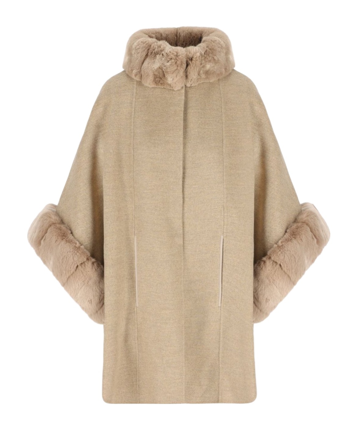 Loro Piana Belted Medium Poncho In Pink