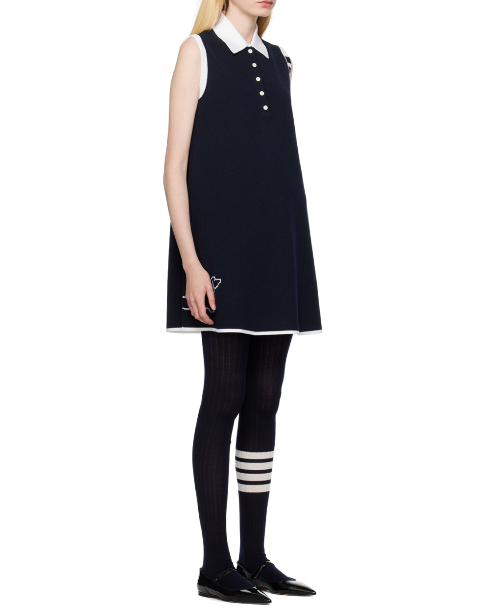 Thom Browne Signature 4-bar Stripe Dress