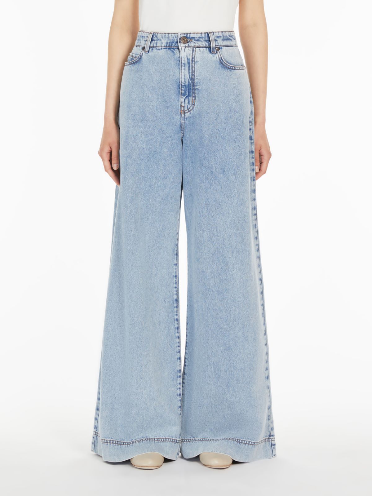 WEEKEND MAX MARA WIDE-LEG DENIM JEANS 