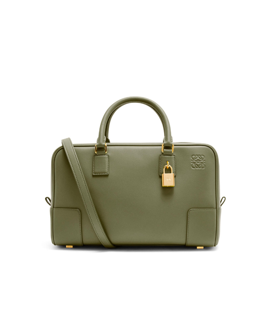 Loewe Amazona 28 Bag In Nappa Calfskin In Green