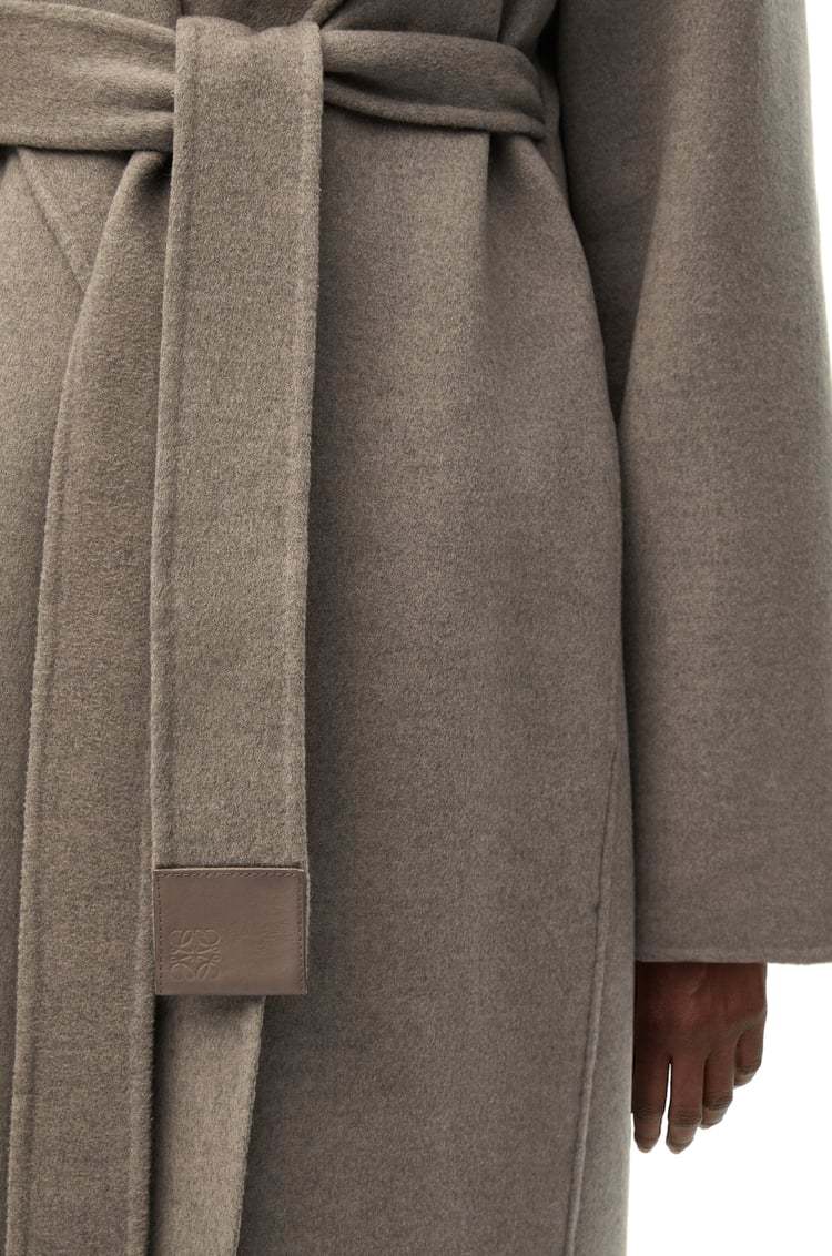 Loewe Belted Coat In Green