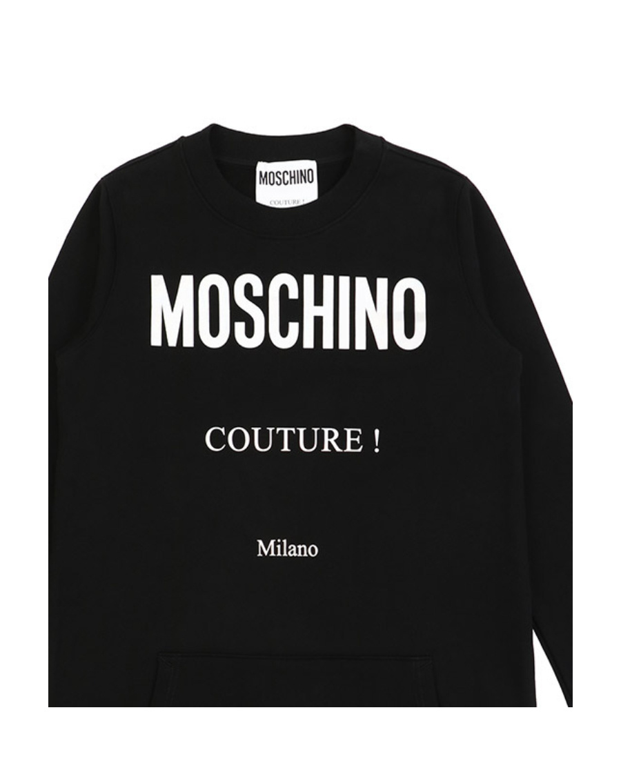MOSCHINO ROUND-NECKED LOGO SWEATER