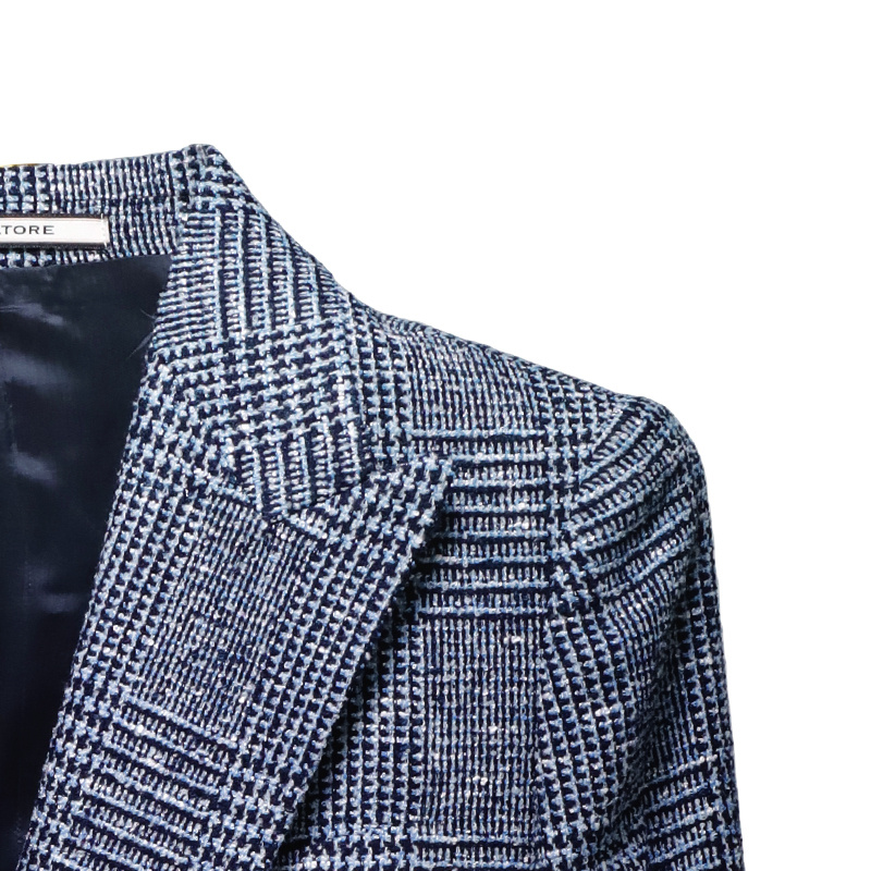 Tagliatore Lapel Long-sleeved Suit Coat In Blue