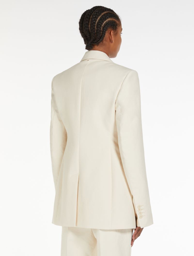 Sportmax Single-button Suit Jacket In White