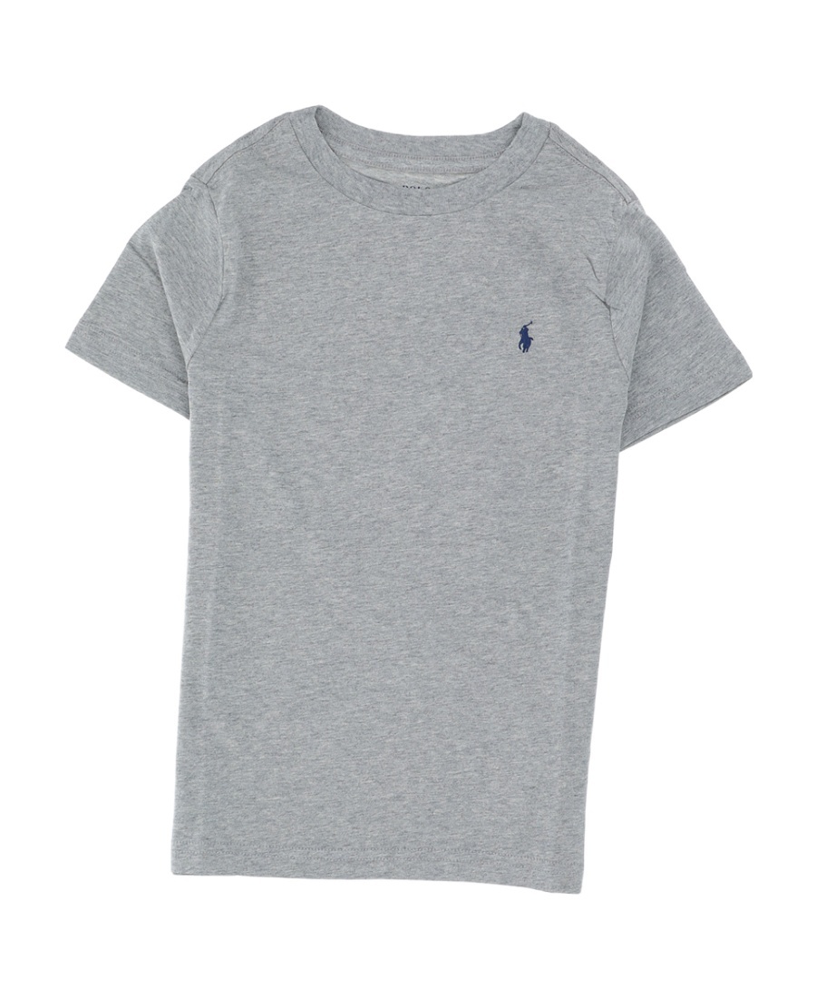 Ralph Lauren Embroidered-logo T-shirt In Gray