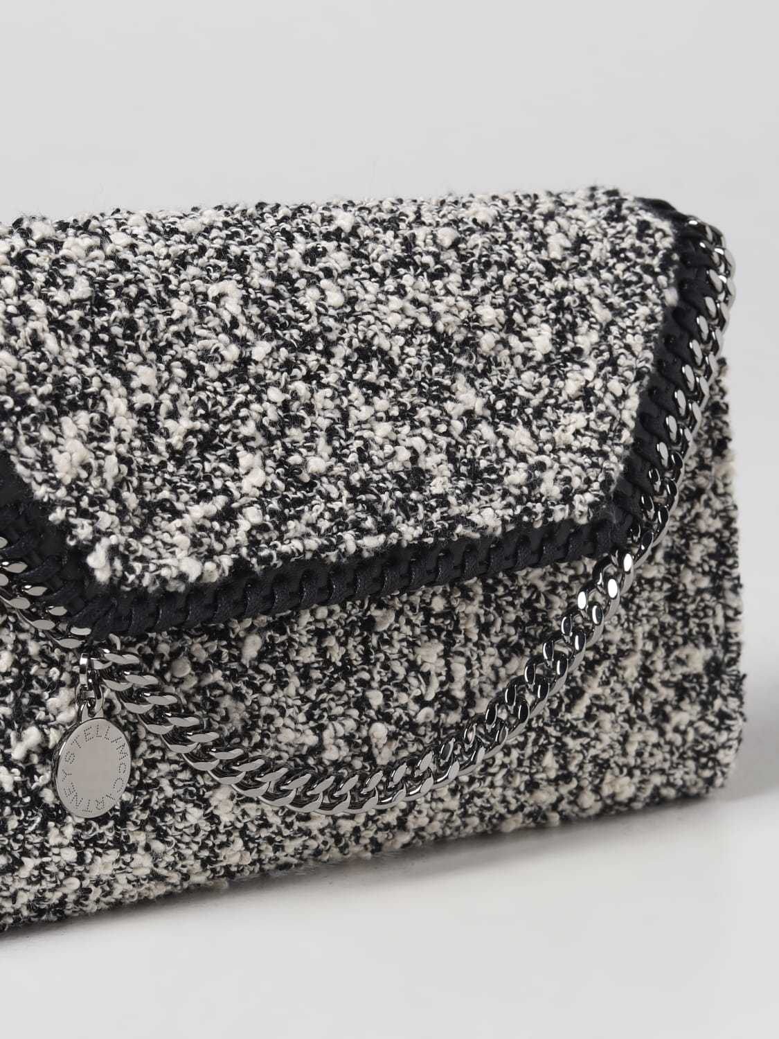 Stella Mccartney Graphic-print Crossbody Bag In Gray