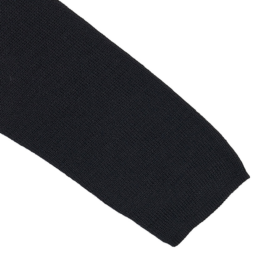 Stone Island Compass-patch Virgin Wool Jumper In Black