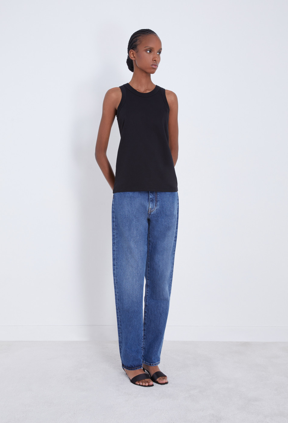 LOULOU STUDIO LOULOU STUDIO CREWNECK SLEEVELESS TANK TOP 