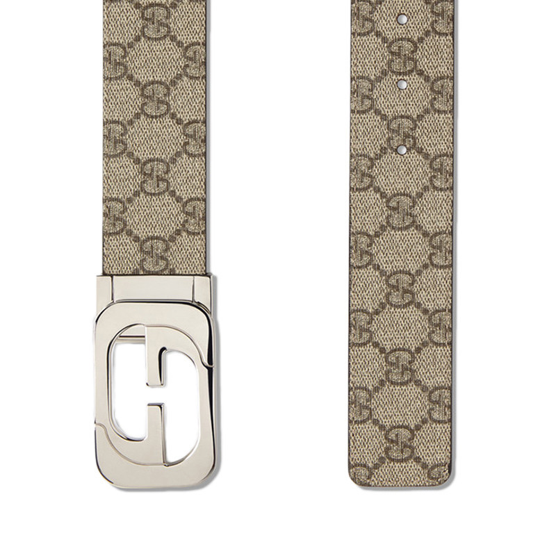 Gucci Gg Buckle Belt In Nude