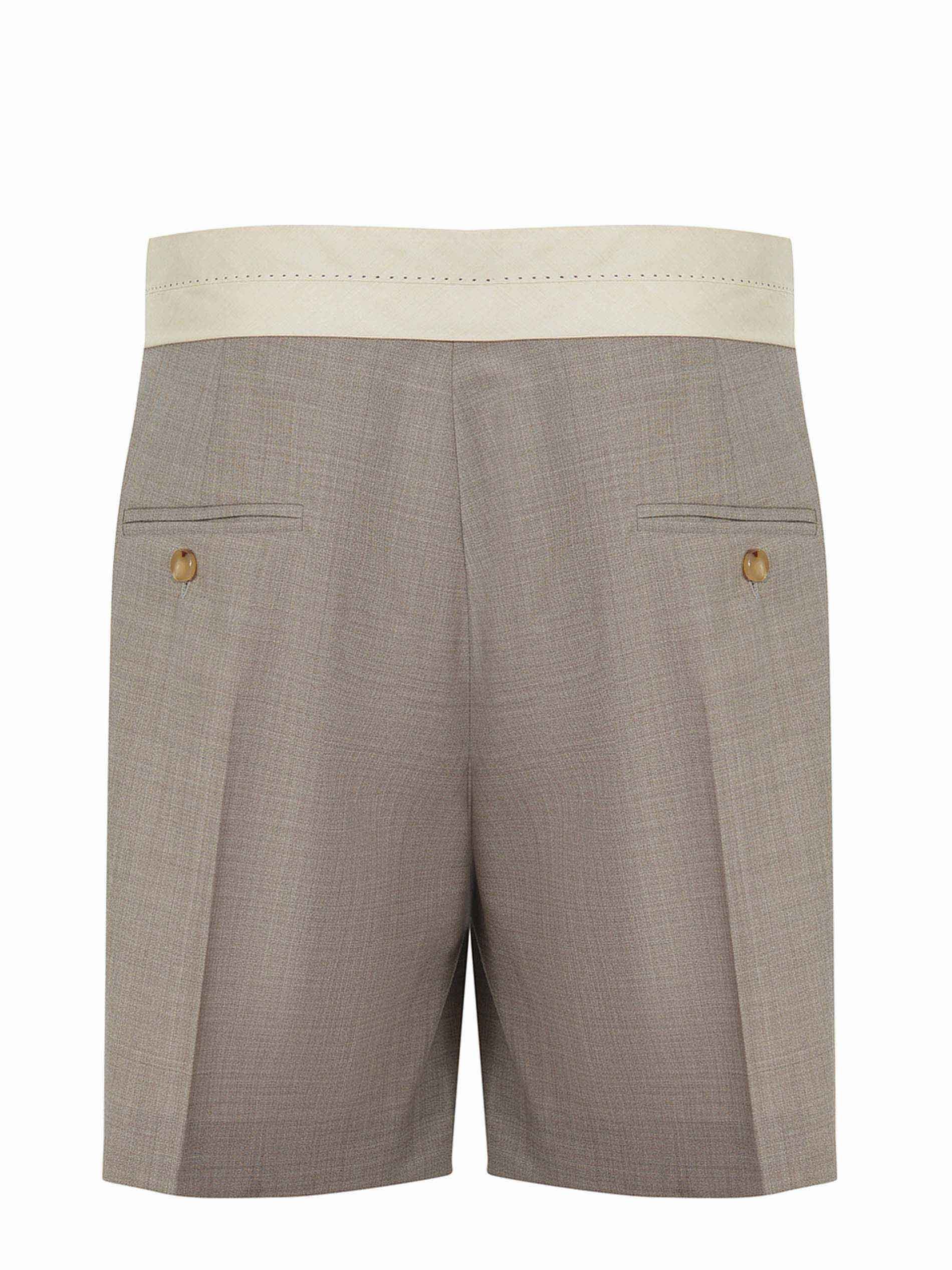 Alysi Shorts Made Of Wool. In Gray
