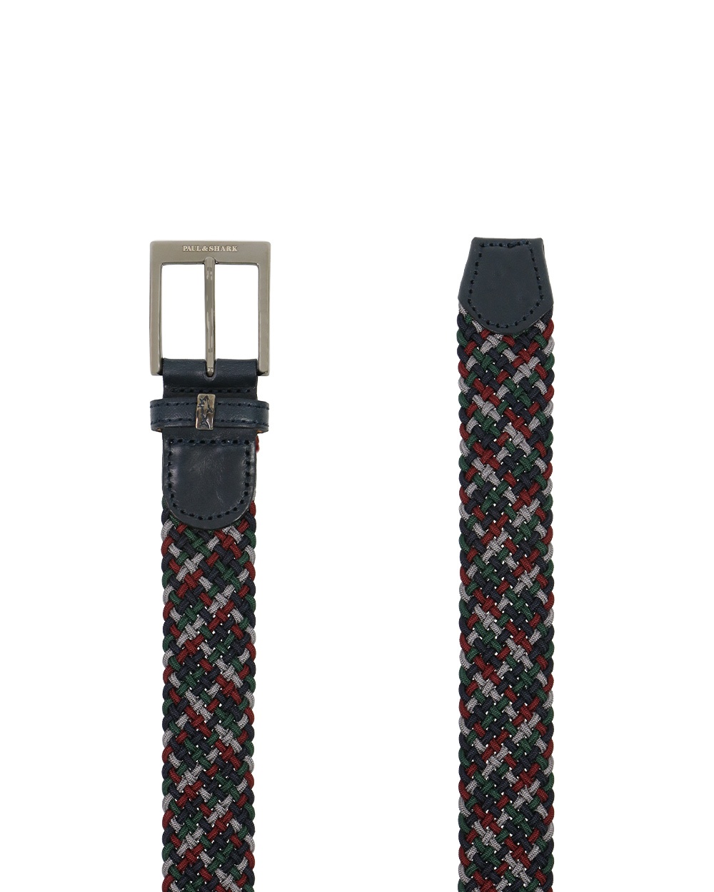 Paul & Shark Weave A Logo Belt In Black