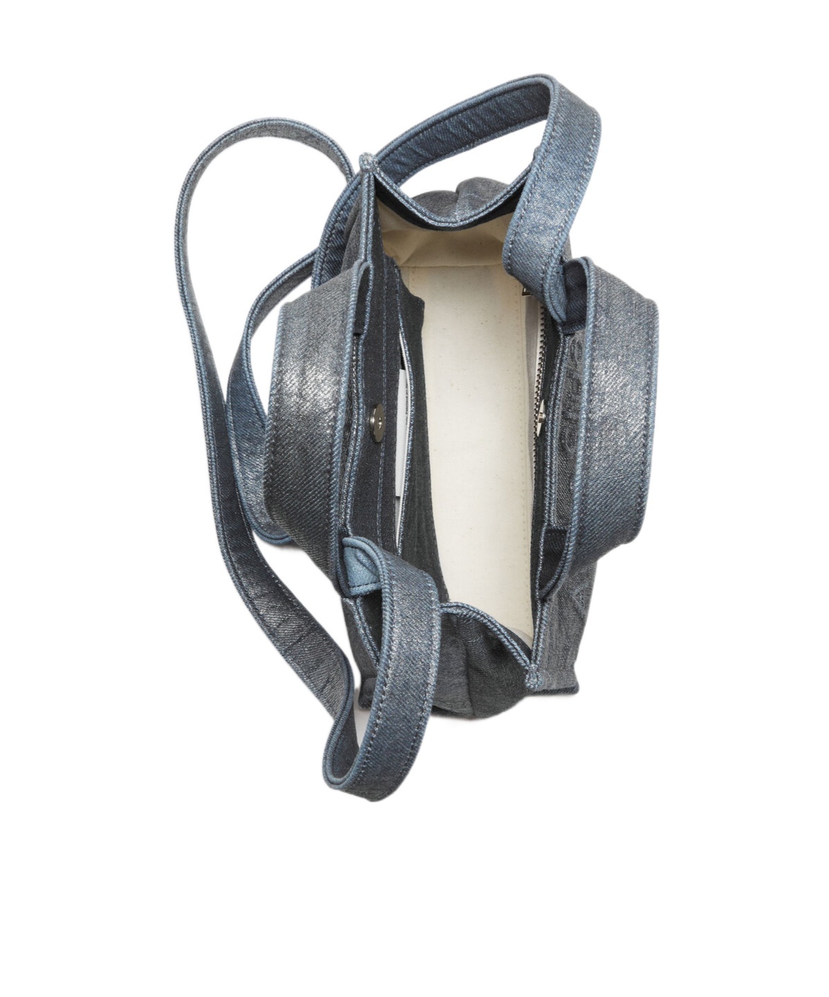 Acne Studios Mini Logo Tote Bag In Gray
