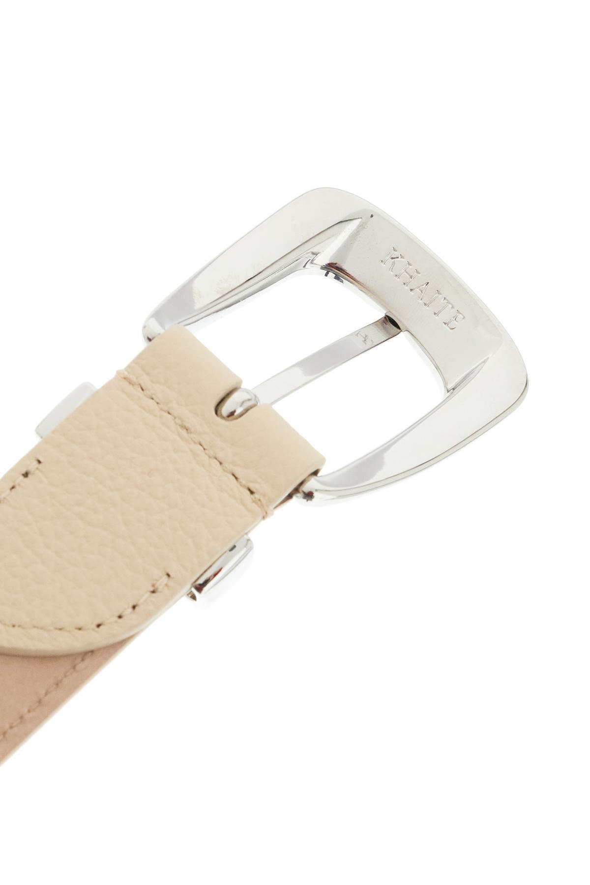 Khaite Rivet Belt In White