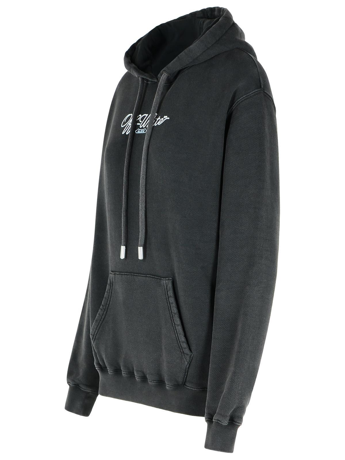 Off-white Long-sleeved Sweater In Black