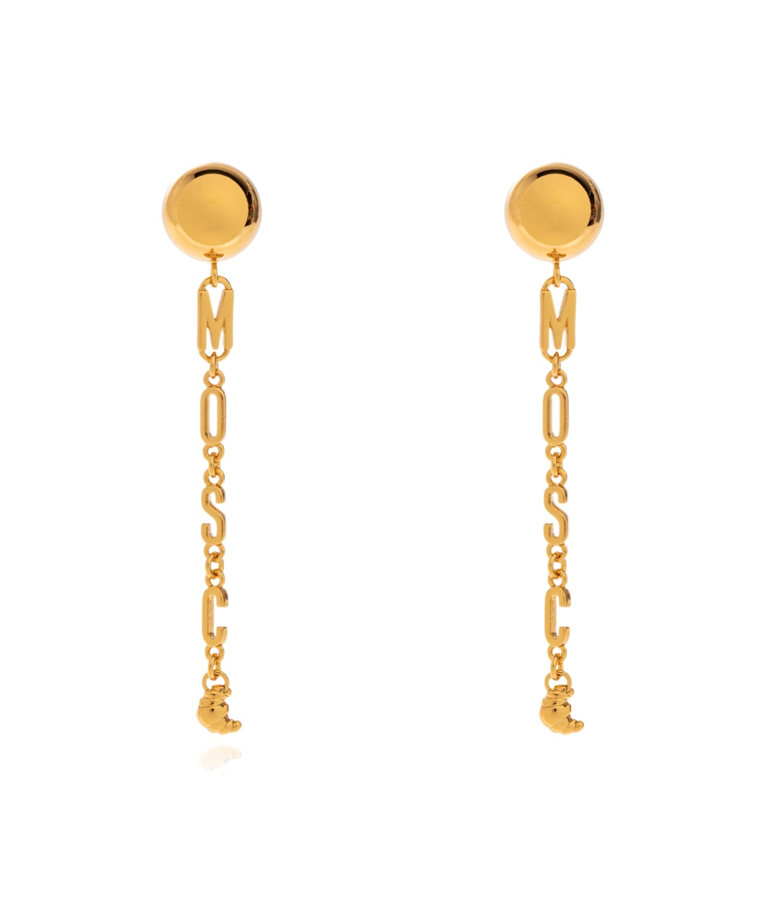 Moschino Earrings With Pendant In Gold