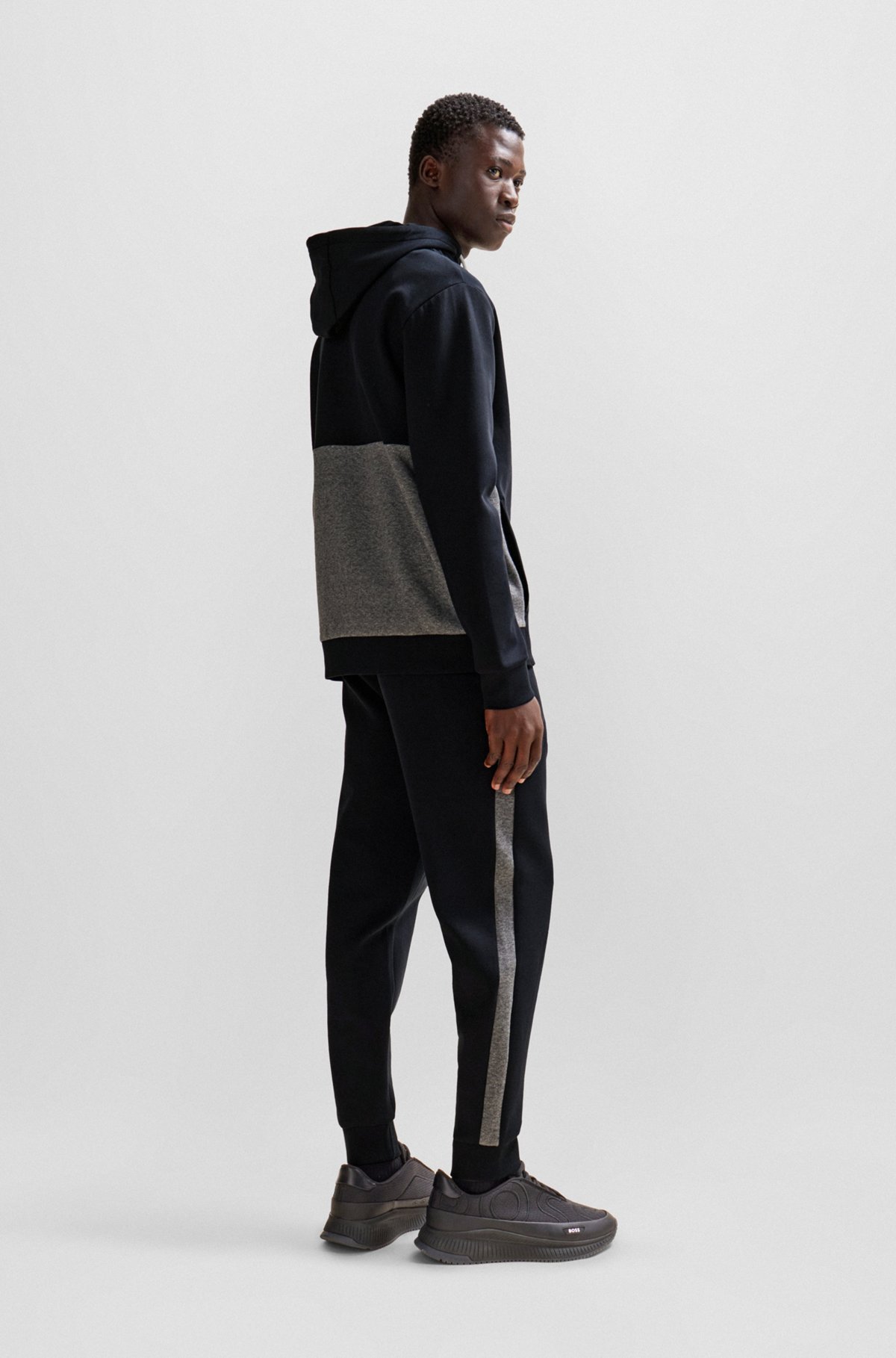 Hugo Boss Logo Logo Sports Suit In Black