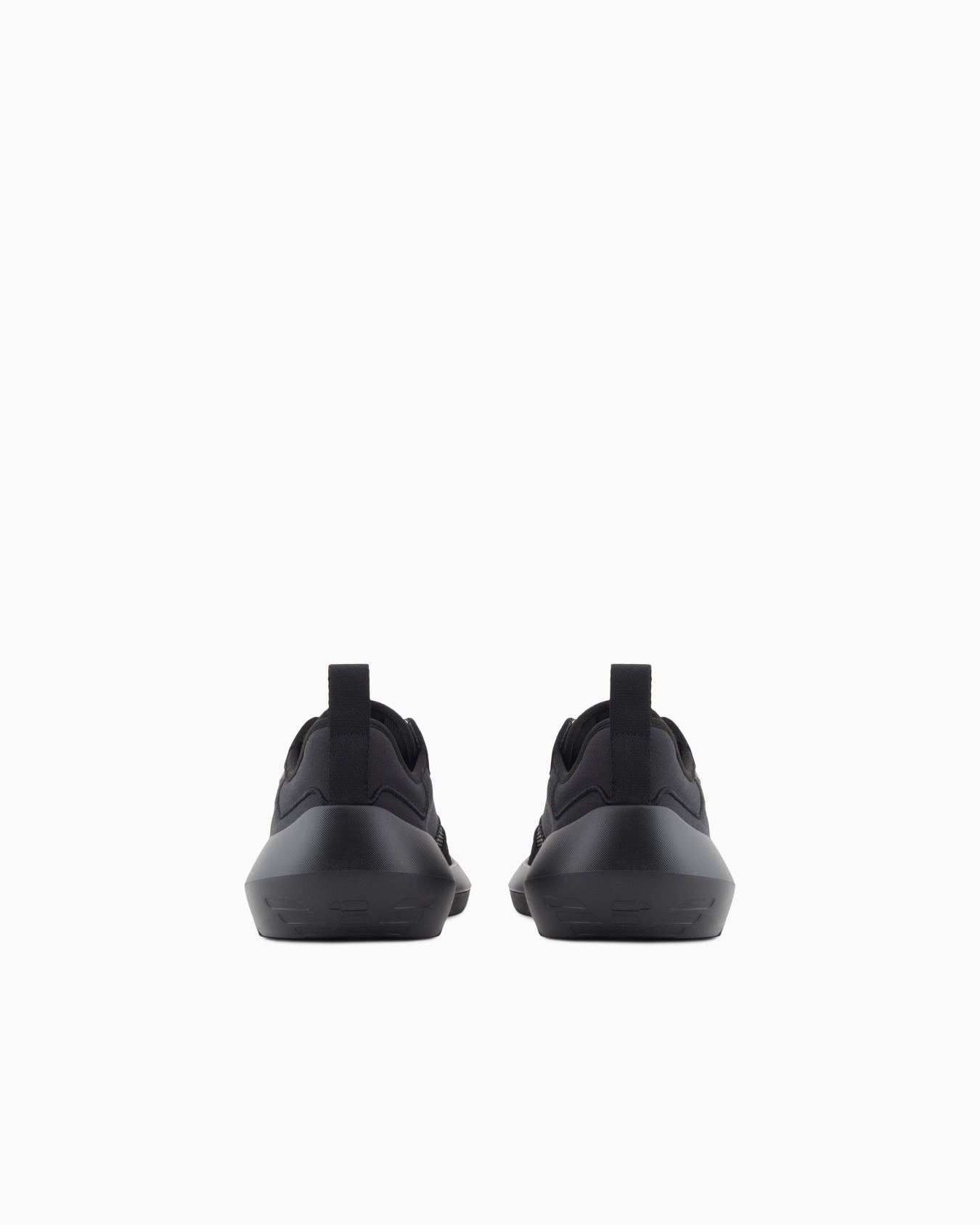 Emporio Armani Lace-up Sneakers In Black