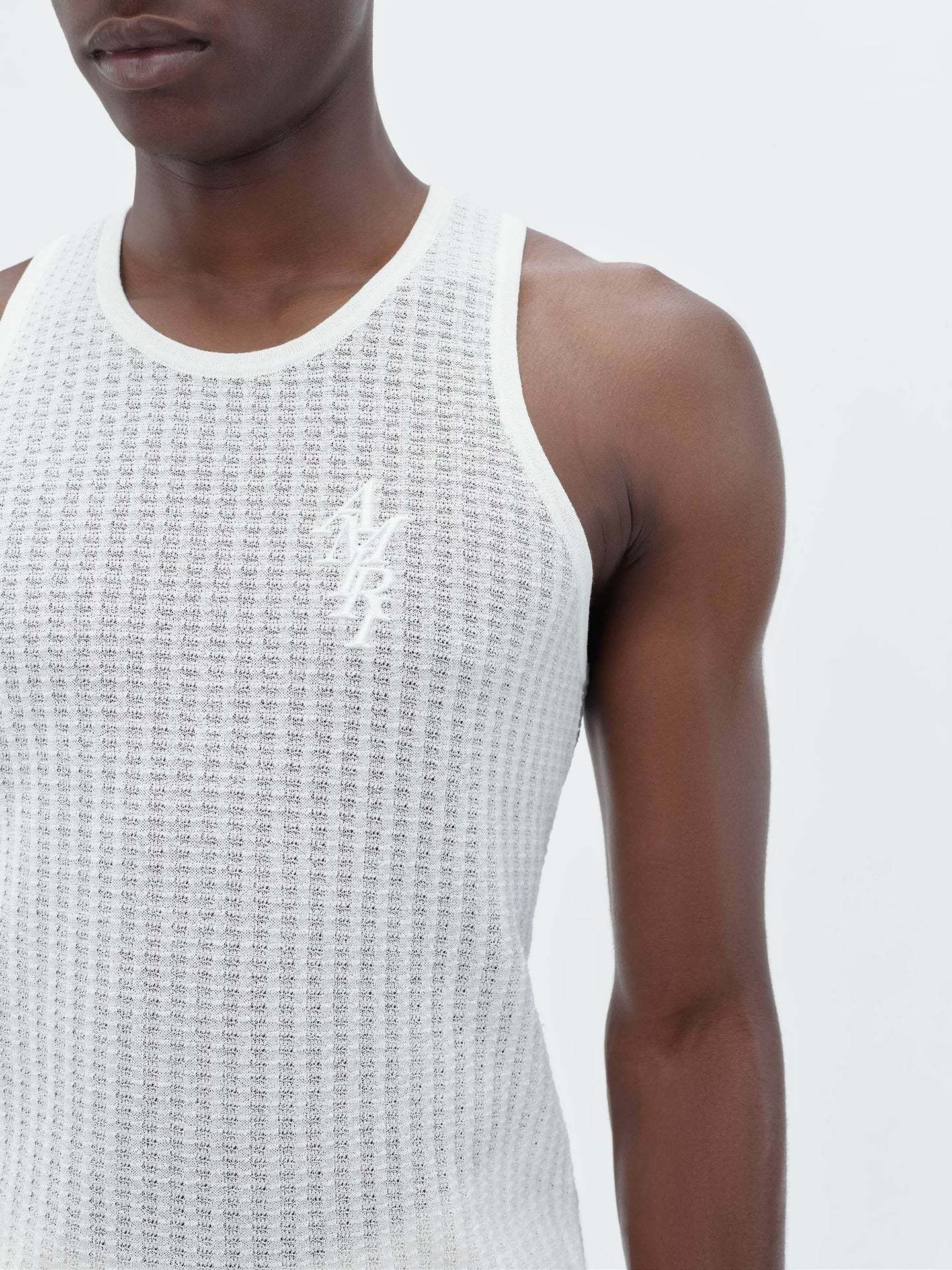 Amiri Waffle Suture Vest In Multicolor