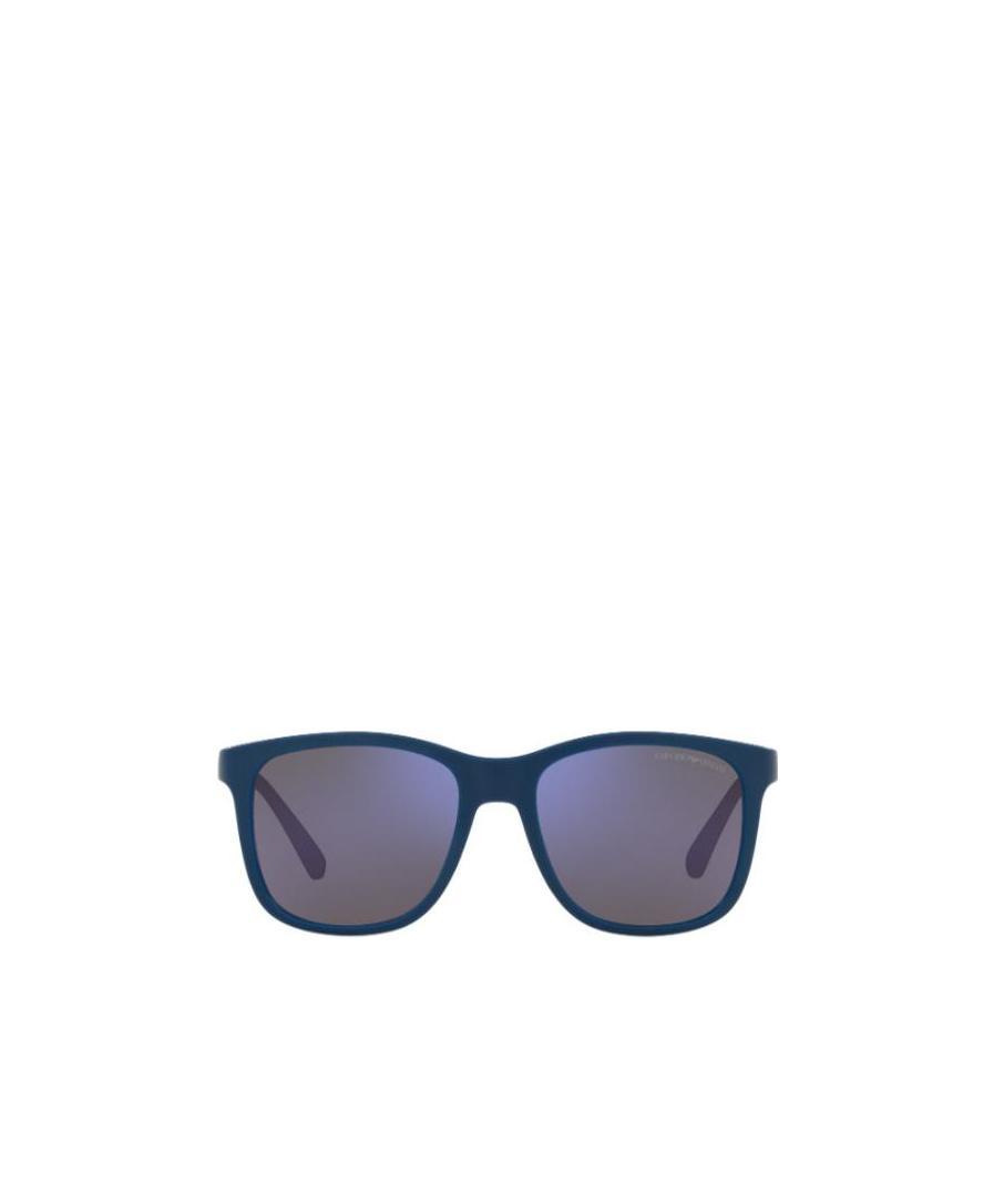 Emporio Armani Square-frame Sunglasses In Blue