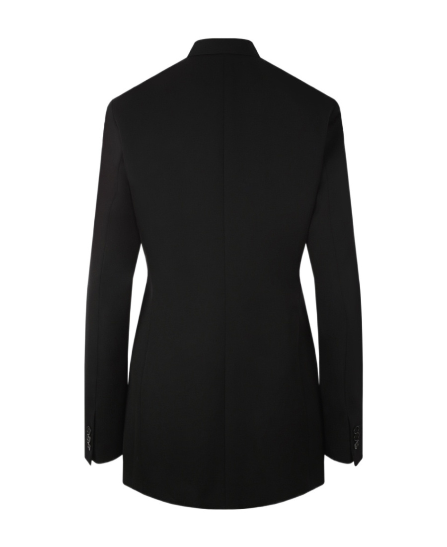 Jil Sander Wool Single-breasted Suit Coat In Black