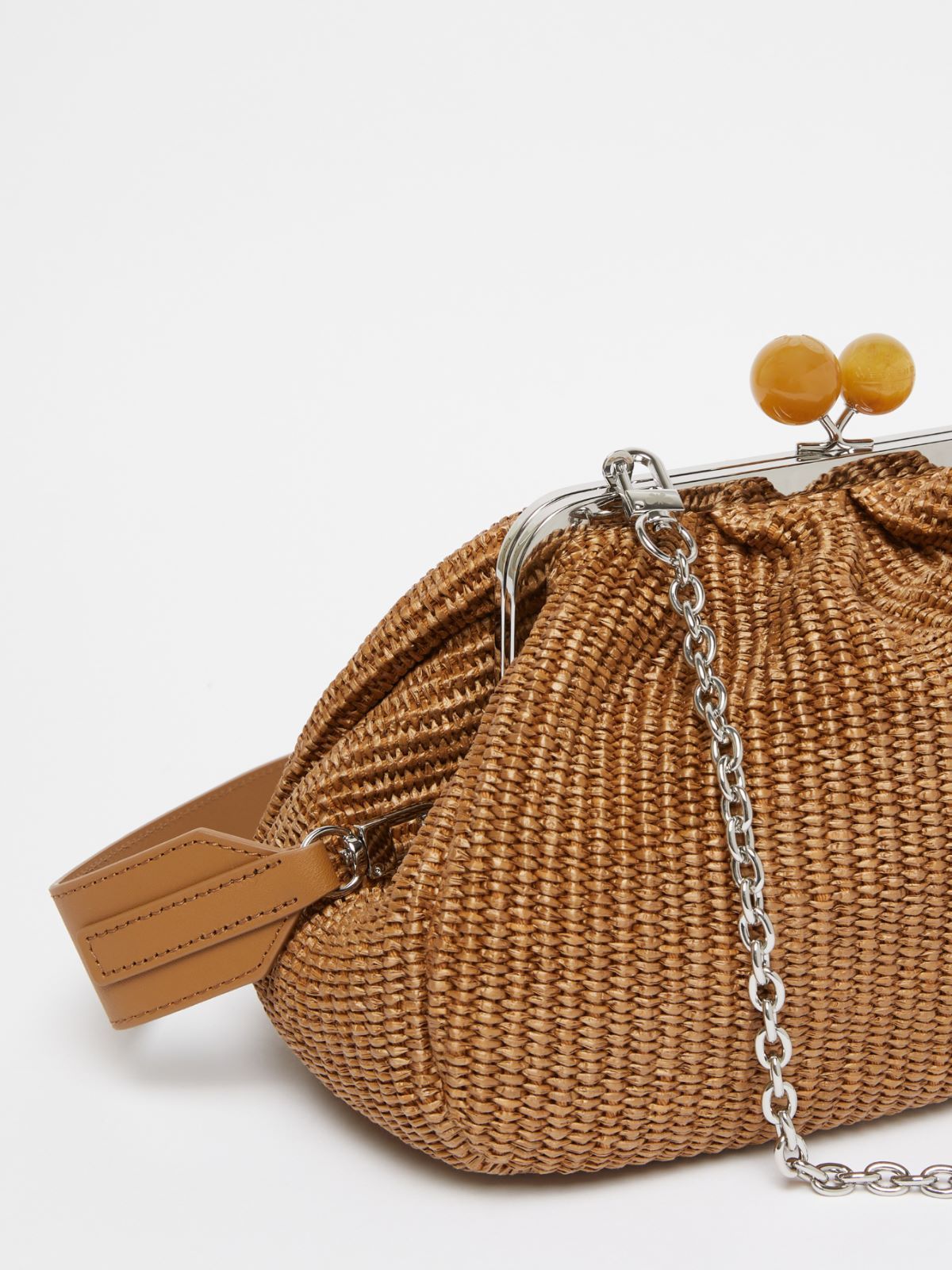 WEEKEND MAX MARA MEDIUM RAFFIA-EFFECT PASTICCINO BAG