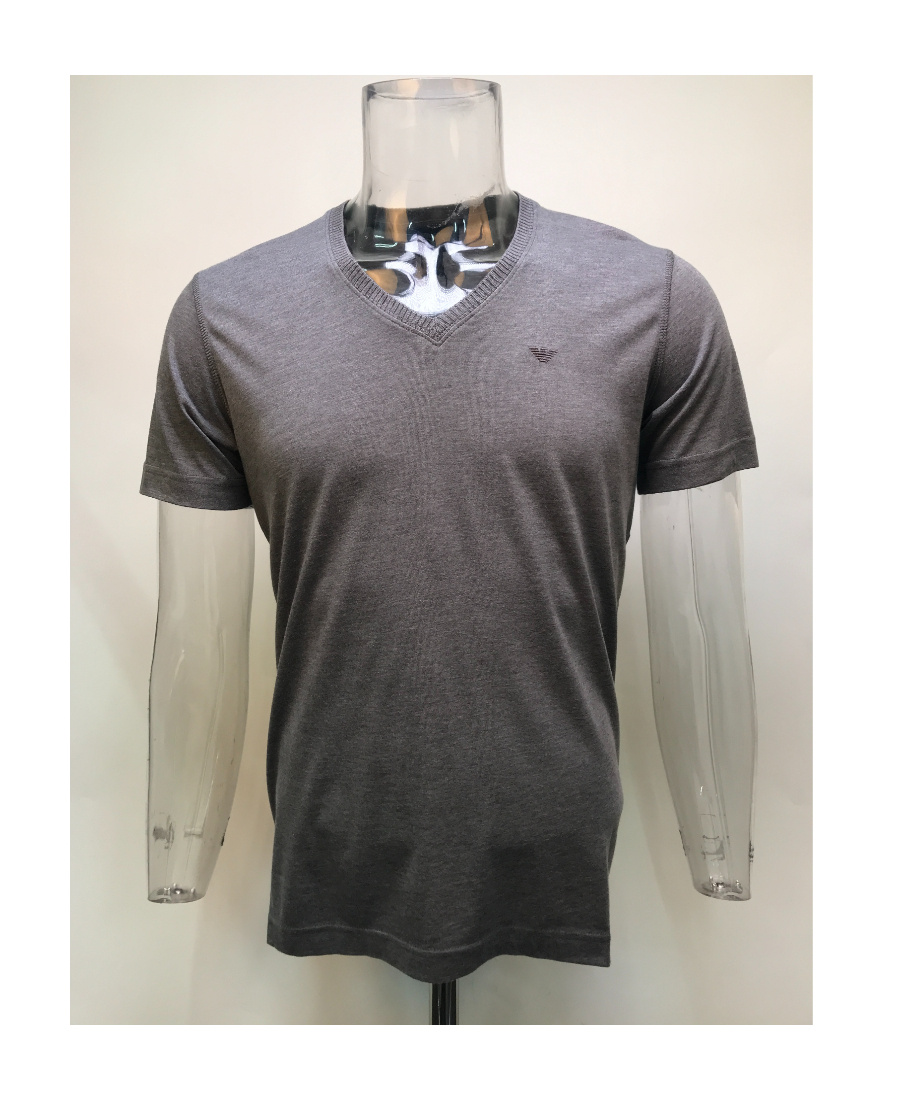 EMPORIO ARMANI RIB COLLAR T-SHIRT