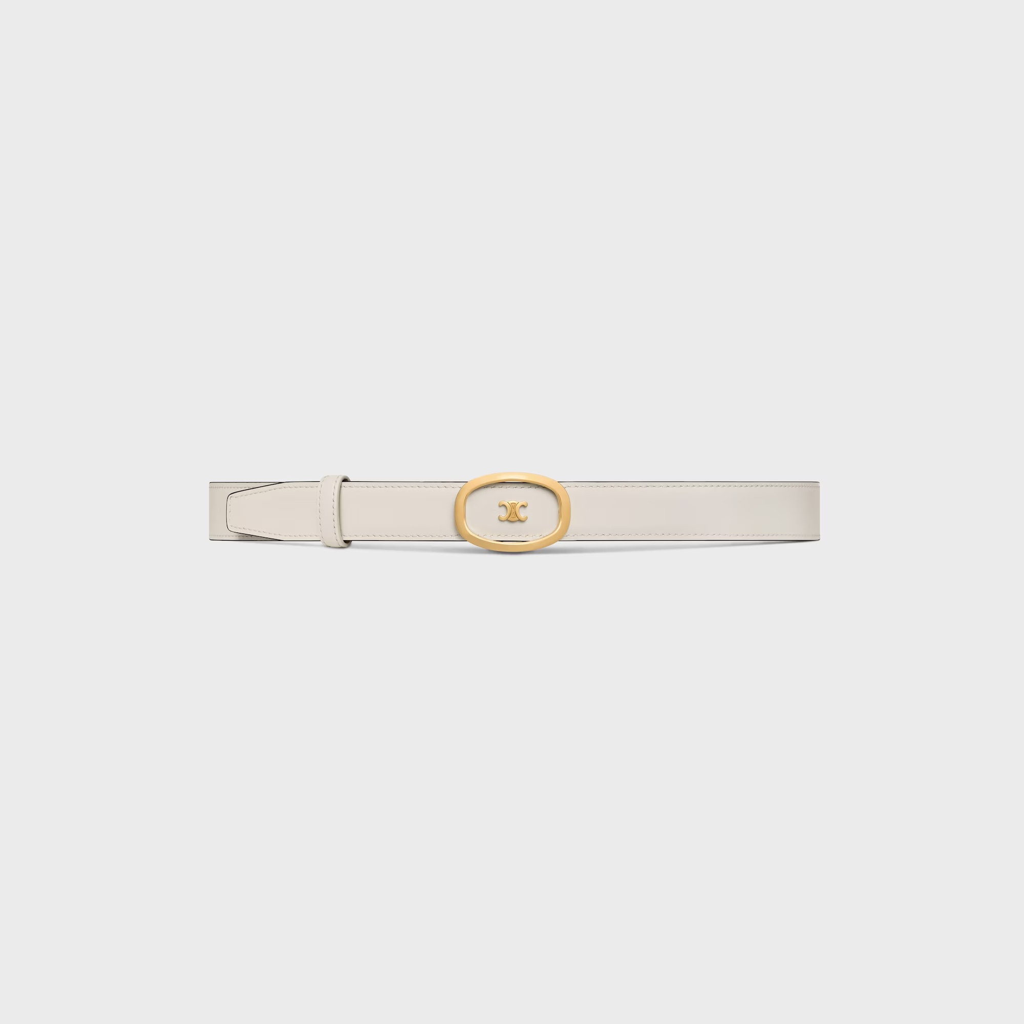 Celine Medium 25mm Reversible  Alix Belt  In Taurillon In Brown