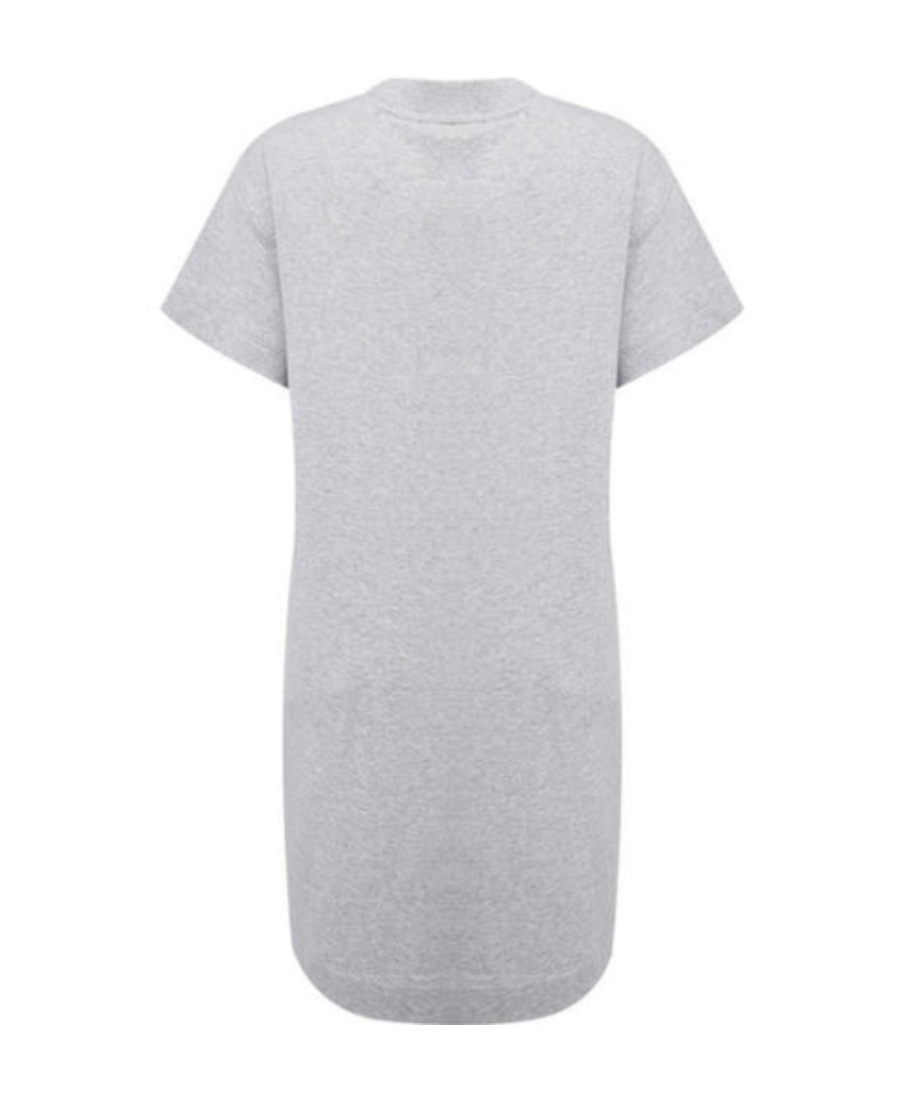 Moschino Love Printed T-shirt Dress In Gray