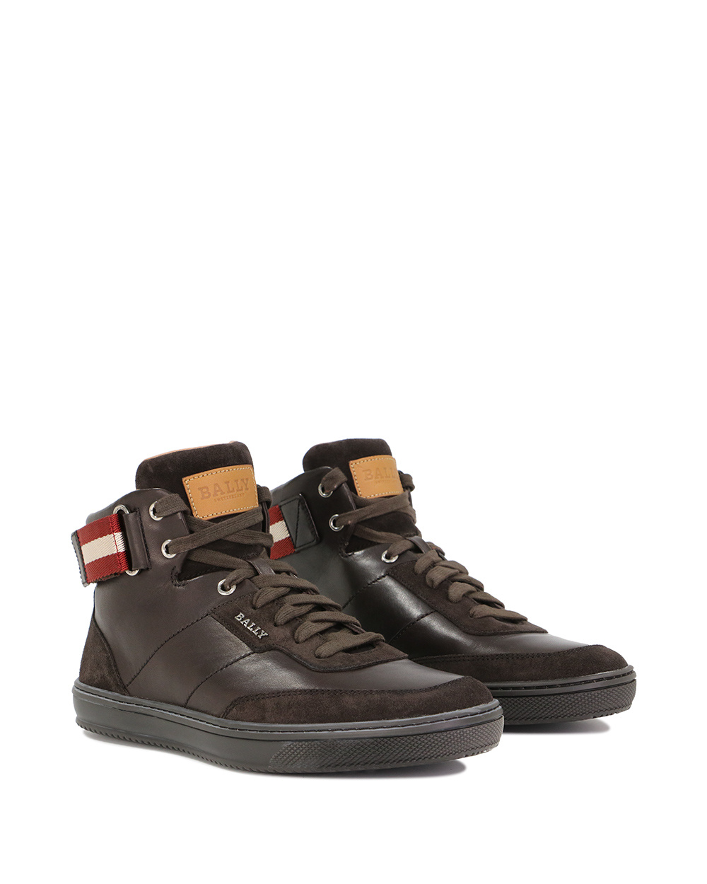 BALLY LOGO HIGH-TOP LEISURE SPORTS SHOES