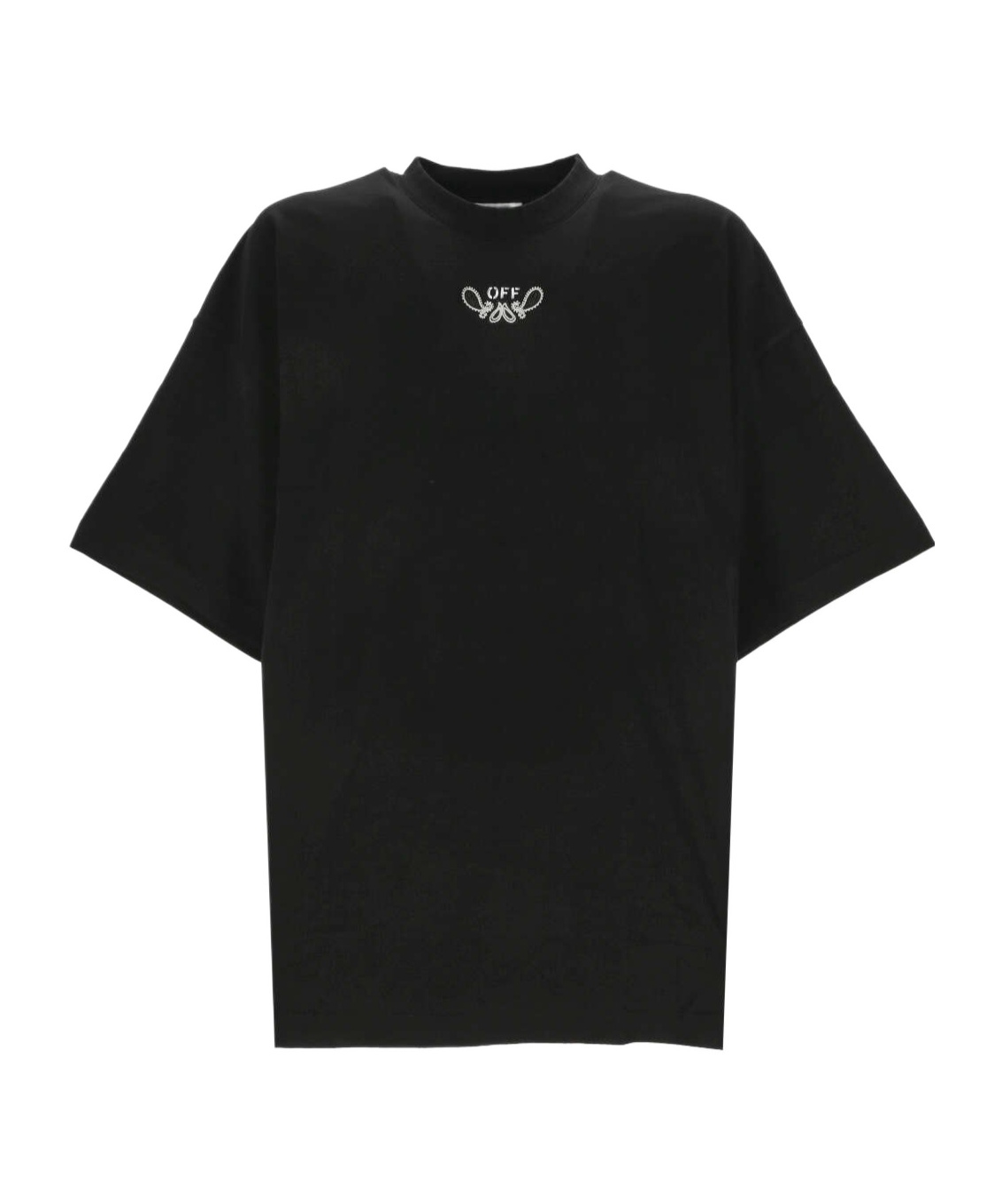 Shop Off-white Bandana Arrow Cotton T-shirt In Black