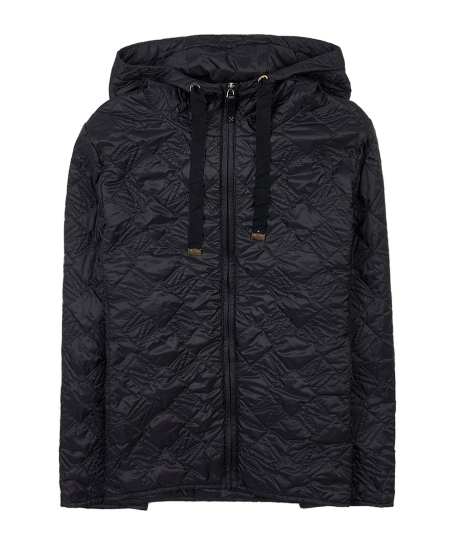 Max Mara Hooded Cotton Suit In Black