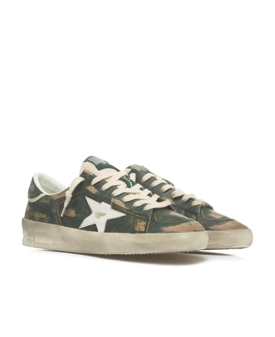 Golden Goose Deluxe Brand Stardan Distressed Lace In Nude